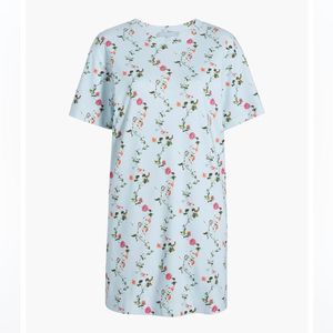 Hill House Floral Print Pajama Dress - Light Blue and Pink